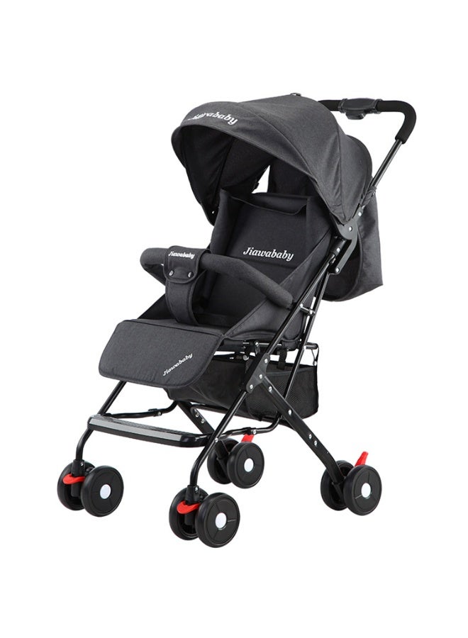 Mini Portable Baby Stroller Ultra light weight/Compact fold/Travel Cabin (suitable for Air travel) Stroller/Pram/Push Chair (BLACK) - Image 1